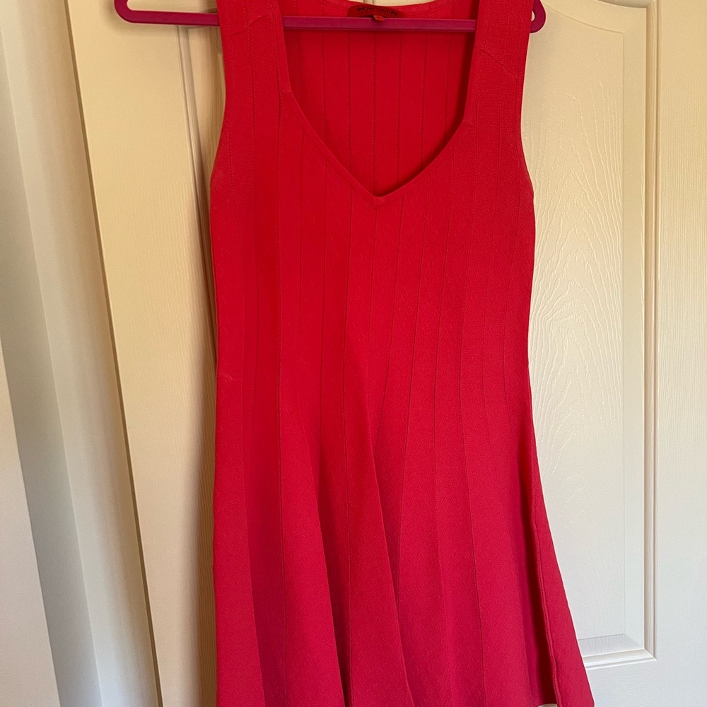 Wow Couture Bold Fit and Flare Pink/Red Dress